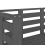 Banco de jardín madera maciza de pino gris 111,5x53x71 cm de , Bancos de jardín - Ref: Foro24-825137, Precio: 106,52 €, Descu...