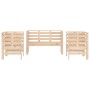 Juego de muebles de jardín 3 piezas madera maciza de pino de , Conjuntos de jardín - Ref: Foro24-825142, Precio: 150,02 €, De...