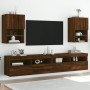 Muebles de TV con luces LED 2 uds roble 40,5x30x60 cm de , Muebles TV - Ref: Foro24-837042, Precio: 78,06 €, Descuento: %