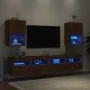 Muebles de TV con luces LED 2 uds roble 40,5x30x60 cm de , Muebles TV - Ref: Foro24-837042, Precio: 77,06 €, Descuento: %