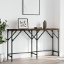 Mesa consola madera de ingeniería roble ahumado 140x29x75 cm de , Mesas auxiliares - Ref: Foro24-837759, Precio: 48,99 €, Des...