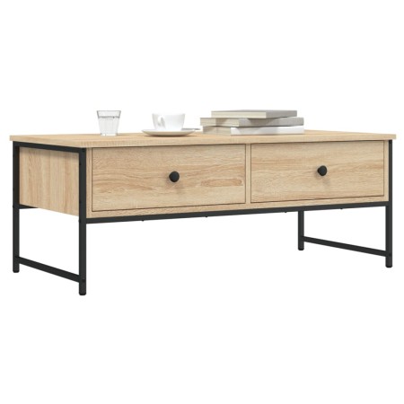 Mesa de centro madera de ingeniería roble Sonoma 101x49x39,5 cm de , Mesas de centro - Ref: Foro24-837738, Precio: 68,55 €, D...