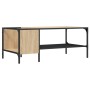 Mesa centro estante madera ingeniería roble Sonoma 100x51x40 cm de , Mesas de centro - Ref: Foro24-837733, Precio: 40,16 €, D...
