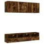 Muebles de TV de pared 5 pzas madera ingeniería roble ahumado de , Muebles TV - Ref: Foro24-3216515, Precio: 152,53 €, Descue...