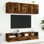 Muebles de TV de pared 5 pzas madera ingeniería roble ahumado de , Muebles TV - Ref: Foro24-3216515, Precio: 152,53 €, Descue...