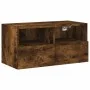 Muebles de TV de pared 5 pzas madera ingeniería roble ahumado de , Muebles TV - Ref: Foro24-3216515, Precio: 152,53 €, Descue...