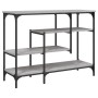 Mesa consola con estantes gris Sonoma 100x35x75 cm de , Mesas auxiliares - Ref: Foro24-837790, Precio: 57,39 €, Descuento: %