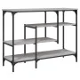 Mesa consola con estantes gris Sonoma 100x35x75 cm de , Mesas auxiliares - Ref: Foro24-837790, Precio: 56,69 €, Descuento: %