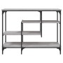 Mesa consola con estantes gris Sonoma 100x35x75 cm de , Mesas auxiliares - Ref: Foro24-837790, Precio: 57,39 €, Descuento: %