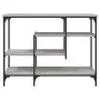 Mesa consola con estantes gris Sonoma 100x35x75 cm de , Mesas auxiliares - Ref: Foro24-837790, Precio: 56,69 €, Descuento: %