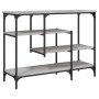 Mesa consola con estantes gris Sonoma 100x35x75 cm de , Mesas auxiliares - Ref: Foro24-837790, Precio: 57,39 €, Descuento: %