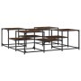 Mesa de centro madera de ingeniería roble ahumado 121x121x40 cm de , Mesas de centro - Ref: Foro24-839070, Precio: 70,26 €, D...
