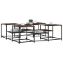Mesa de centro madera de ingeniería roble ahumado 121x121x40 cm de , Mesas de centro - Ref: Foro24-839070, Precio: 70,26 €, D...