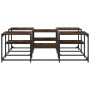 Mesa de centro madera de ingeniería roble ahumado 121x121x40 cm de , Mesas de centro - Ref: Foro24-839070, Precio: 70,26 €, D...