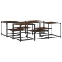 Mesa de centro madera de ingeniería roble ahumado 121x121x40 cm de , Mesas de centro - Ref: Foro24-839070, Precio: 70,26 €, D...