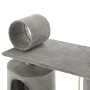 Rascador para gatos con poste de sisal 140 cm gris de vidaXL, Mobiliario para gatos - Ref: Foro24-170583, Precio: 79,23 €, De...
