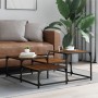 Mesa de centro madera ingeniería roble marrón 87,5x87,5x40 cm de , Mesas de centro - Ref: Foro24-837746, Precio: 43,04 €, Des...
