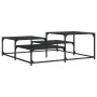 Mesa de centro madera de ingeniería negro 107x107x40 cm de , Mesas de centro - Ref: Foro24-837752, Precio: 51,57 €, Descuento: %