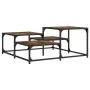 Couchtisch aus geräuchertem Eichenholzwerkstoff, 87,5 x 87,5 x 40 cm von , Couchtisch - Ref: Foro24-837744, Preis: 41,25 €, R...