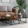 Couchtisch aus geräuchertem Eichenholzwerkstoff, 87,5 x 87,5 x 40 cm von , Couchtisch - Ref: Foro24-837744, Preis: 41,25 €, R...