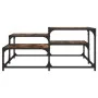 Couchtisch aus geräuchertem Eichenholzwerkstoff, 87,5 x 87,5 x 40 cm von , Couchtisch - Ref: Foro24-837744, Preis: 41,25 €, R...