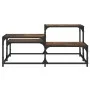 Couchtisch aus geräuchertem Eichenholzwerkstoff, 87,5 x 87,5 x 40 cm von , Couchtisch - Ref: Foro24-837744, Preis: 41,25 €, R...