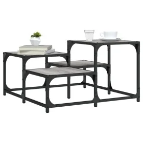 Mesa de centro madera de ingeniería gris Sonoma 68x68x40 cm de , Mesas de centro - Ref: Foro24-837750, Precio: 40,18 €, Descu...