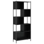 Estantería de madera de ingeniería negra 72x28x172 cm de , Librerías y estanterías - Ref: Foro24-3213652, Precio: 97,51 €, De...