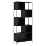 Estantería de madera de ingeniería negra 72x28x172 cm de , Librerías y estanterías - Ref: Foro24-3213652, Precio: 98,70 €, De...