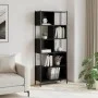 Estantería de madera de ingeniería negra 72x28x172 cm de , Librerías y estanterías - Ref: Foro24-3213652, Precio: 97,51 €, De...