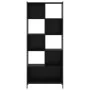 Estantería de madera de ingeniería negra 72x28x172 cm de , Librerías y estanterías - Ref: Foro24-3213652, Precio: 97,51 €, De...