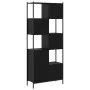 Estantería de madera de ingeniería negra 72x28x172 cm de , Librerías y estanterías - Ref: Foro24-3213652, Precio: 97,51 €, De...