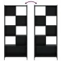 Estantería de madera de ingeniería negra 72x28x172 cm de , Librerías y estanterías - Ref: Foro24-3213652, Precio: 97,51 €, De...