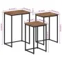 Stackable coffee tables 3 units solid teak wood by , Coffee table - Ref: Foro24-358534, Price: 115,30 €, Discount: %