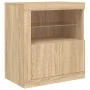 Sideboard mit LED-Leuchten Sonoma-Eiche 60,5x37x67 cm von , Sideboards - Ref: Foro24-836618, Preis: 70,77 €, Rabatt: %