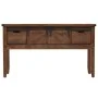 Mesa consola de madera de abeto maciza marrón 131x35,5x75 cm de vidaXL, Mesas auxiliares - Ref: Foro24-246121, Precio: 214,97...