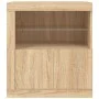 Sideboard mit LED-Leuchten Sonoma-Eiche 60,5x37x67 cm von , Sideboards - Ref: Foro24-836618, Preis: 70,77 €, Rabatt: %
