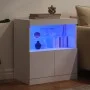 Sideboard with white LED lights 60x37x67 cm by , Sideboards - Ref: Foro24-836651, Price: 77,51 €, Discount: %