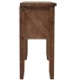 Mesa consola de madera de abeto maciza marrón 131x35,5x75 cm de vidaXL, Mesas auxiliares - Ref: Foro24-246121, Precio: 214,97...