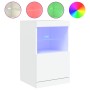 Aparador con luces LED blanco 41x37x67 cm de , Aparadores - Ref: Foro24-836679, Precio: 59,65 €, Descuento: %