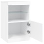 Aparador con luces LED blanco 41x37x67 cm de , Aparadores - Ref: Foro24-836679, Precio: 59,65 €, Descuento: %