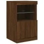 Aparador con luces LED roble marrón 41x37x67 cm de , Aparadores - Ref: Foro24-836685, Precio: 56,30 €, Descuento: %