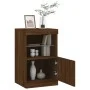 Aparador con luces LED roble marrón 41x37x67 cm de , Aparadores - Ref: Foro24-836685, Precio: 56,30 €, Descuento: %