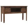 Mesa consola de madera de abeto maciza marrón 131x35,5x75 cm de vidaXL, Mesas auxiliares - Ref: Foro24-246121, Precio: 214,97...