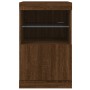 Aparador con luces LED roble marrón 41x37x67 cm de , Aparadores - Ref: Foro24-836685, Precio: 57,62 €, Descuento: %