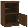 Aparador con luces LED roble marrón 41x37x67 cm de , Aparadores - Ref: Foro24-836685, Precio: 56,30 €, Descuento: %