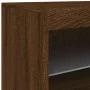 Aparador con luces LED roble marrón 41x37x67 cm de , Aparadores - Ref: Foro24-836685, Precio: 56,30 €, Descuento: %