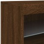 Aparador con luces LED roble marrón 41x37x67 cm de , Aparadores - Ref: Foro24-836685, Precio: 57,62 €, Descuento: %