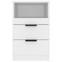 Mesita de noche 2 uds madera contrachapada blanco brillante de vidaXL, Mesitas de noche - Ref: Foro24-811245, Precio: 96,82 €...