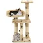 Rascador para gatos poste de sisal 65 cm huellas beige de vidaXL, Mobiliario para gatos - Ref: Foro24-170610, Precio: 49,32 €...